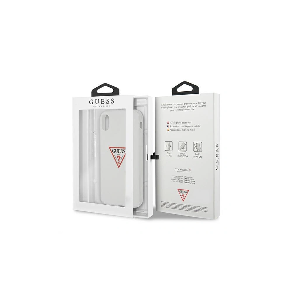 Etui Guess GUHCI61PCUCTLWH Apple iPhone XR biały/white hardcase Triangle Collection