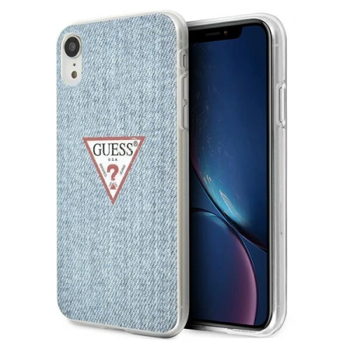Kup Guess Apple Tasche GUHCI61PCUJULLB iPhone XR blau/hellblau Hartschale Jeans Collection - GUE1172BLU - {ean13} - Sklep Home Screen