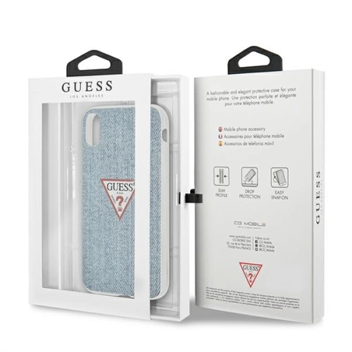 Kup Etui Guess GUHCI61PCUJULLB Apple iPhone XR niebieski/light blue hardcase Jeans Collection - GUE1172BLU - {ean13} - Sklep Home Screen