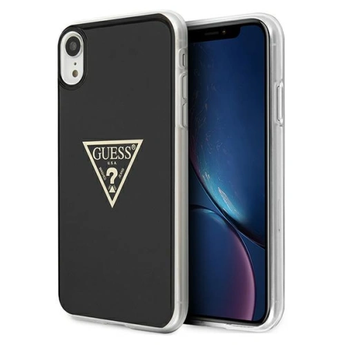 Kup Guess Apple Tasche GUHCI61PCUMPTBK iPhone XR schwarz/schwarz Hartschale Metallic Collection - GUE1173BLK - {ean13} - Sklep Home Screen
