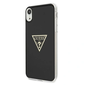 Guess GUHCI61PCUMPTBK Apple iPhone XR black hardcase Metallic Collection