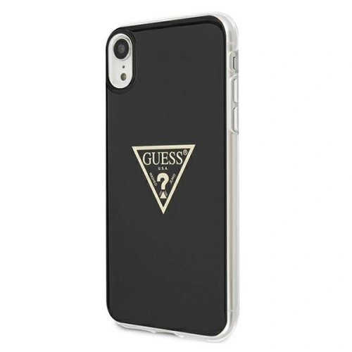 Kup Guess Apple Tasche GUHCI61PCUMPTBK iPhone XR schwarz/schwarz Hartschale Metallic Collection - GUE1173BLK - {ean13} - Sklep Home Screen