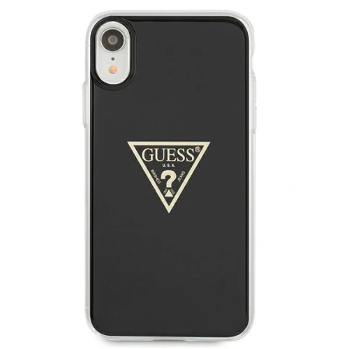 Kup Guess Apple Tasche GUHCI61PCUMPTBK iPhone XR schwarz/schwarz Hartschale Metallic Collection - GUE1173BLK - {ean13} - Sklep Home Screen