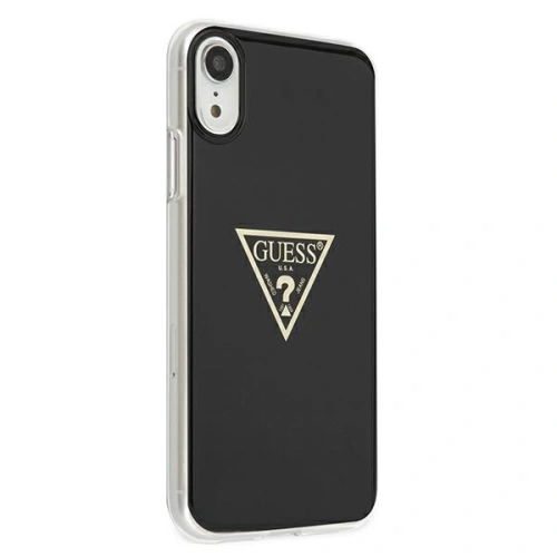 Kup Guess Apple Tasche GUHCI61PCUMPTBK iPhone XR schwarz/schwarz Hartschale Metallic Collection - GUE1173BLK - {ean13} - Sklep Home Screen