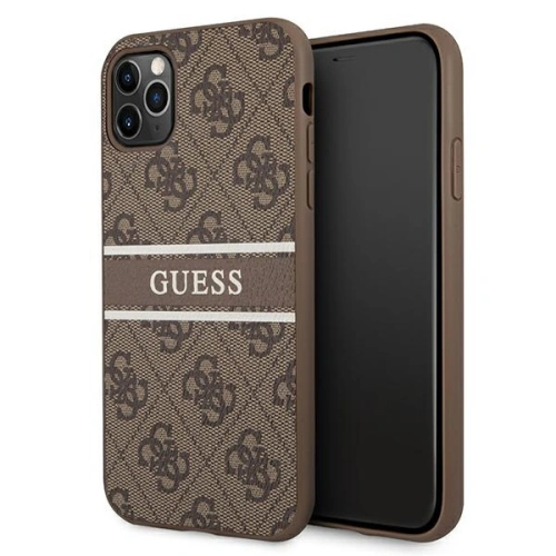 Kup Etui Guess GUHCN584GDBR Apple iPhone 11 Pro barna/brown hardcase 4G Stripe - GUE1177BR - {ean13} - Sklep Home Screen