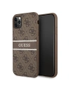 Etui Guess GUHCN584GDBR Apple iPhone 11 Pro brązowy/brown hardcase 4G Stripe