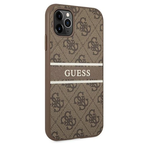 Kup Etui Guess GUHCN584GDBR Apple iPhone 11 Pro brązowy/brown hardcase 4G Stripe - GUE1177BR - {ean13} - Sklep Home Screen