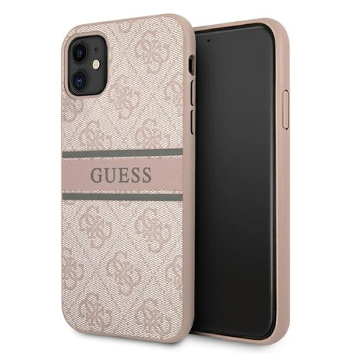 Kup Etui Guess GUHCN614GDPI Apple iPhone 11 roz/roz hardcase 4G Stripe - GUE1178PNK - {ean13} - Sklep Home Screen