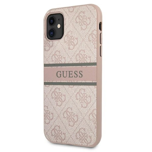 Buy Guess GUHCN614GDPI Apple iPhone 11 pink hardcase 4G Stripe - GUE1178PNK - {ean13} - Home Screen Store Europe