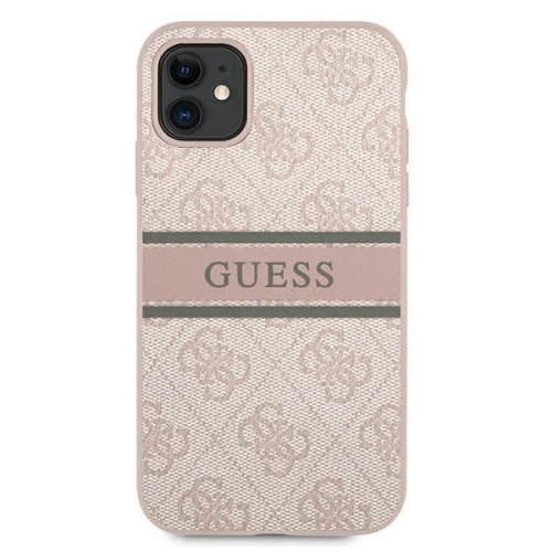 Buy Guess GUHCN614GDPI Apple iPhone 11 pink hardcase 4G Stripe - GUE1178PNK - {ean13} - Home Screen Store Europe