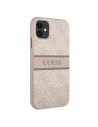 Kup Etui Guess GUHCN614GDPI Apple iPhone 11 różowy/pink hardcase 4G Stripe - GUE1178PNK - {ean13} - Sklep Home Screen