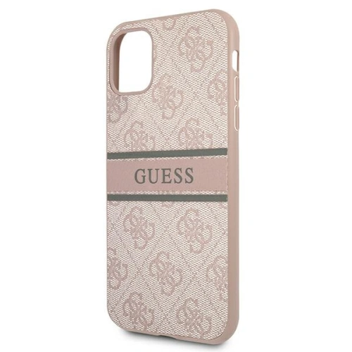 Buy Guess GUHCN614GDPI Apple iPhone 11 pink hardcase 4G Stripe - GUE1178PNK - {ean13} - Home Screen Store Europe