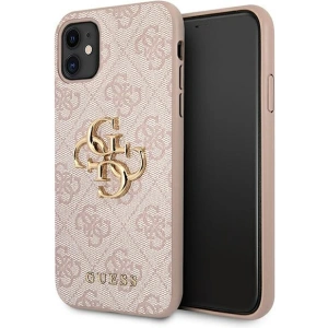 Guess GUHCN614GMGPI Apple iPhone 11 pink hardcase 4G Big Metal Logo