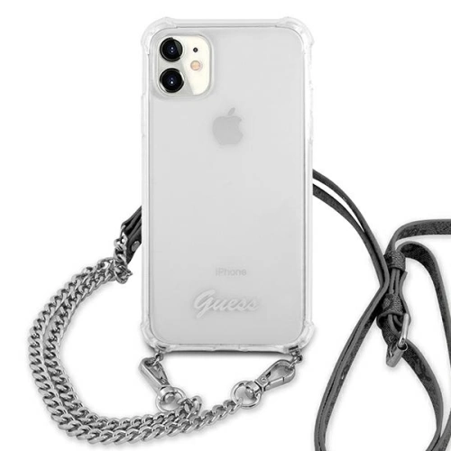 Kup Etui Guess GUHCN61KC4GSSI Apple iPhone 11 Carcasă transparentă din plastic 4G Lanț argintiu - GUE1180CL - {ean13} - Sklep Home Screen