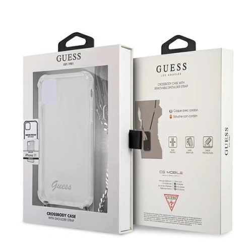 Kup Etui Guess GUHCN61KC4GSSI Apple iPhone 11 Carcasă transparentă din plastic 4G Lanț argintiu - GUE1180CL - {ean13} - Sklep Home Screen