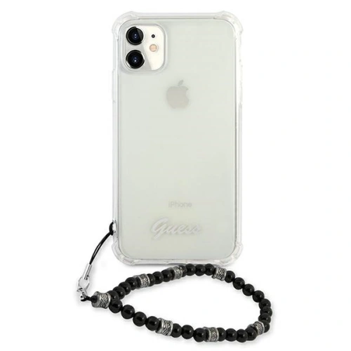 Kup Guess Apple Tasche GUHCN61KPSBK iPhone 11 Transparentes Hartschalenetui Schwarz Perle - GUE1181CL - {ean13} - Sklep Home Screen