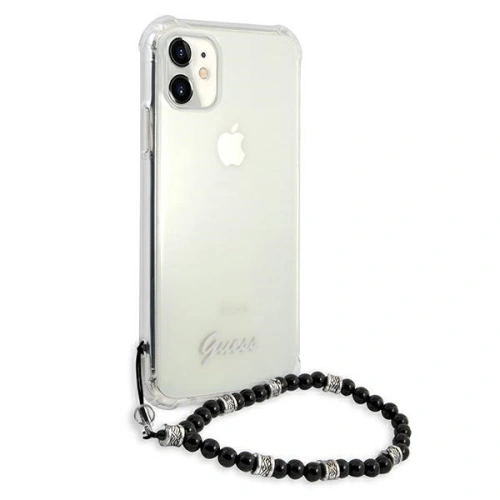 Kup Guess Apple Tasche GUHCN61KPSBK iPhone 11 Transparentes Hartschalenetui Schwarz Perle - GUE1181CL - {ean13} - Sklep Home Screen