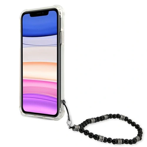 Kup Guess Apple Tasche GUHCN61KPSBK iPhone 11 Transparentes Hartschalenetui Schwarz Perle - GUE1181CL - {ean13} - Sklep Home Screen