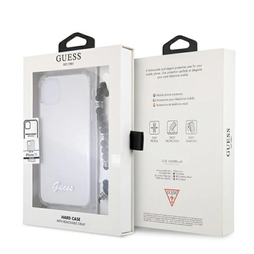 Kup Etui Guess GUHCN61KPSBK Apple iPhone 11 Transparent hardcase Black Pearl - GUE1181CL - {ean13} - Sklep Home Screen
