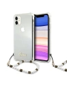 Guess GUHCN61KPSWH iPhone 11 6,1" Transparent hardcase White Pearl