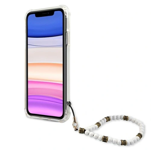 Kup Guess Apple Tasche GUHCN61KPSWH iPhone 11 Transparentes Hartschalengehäuse Weiß Perle - GUE1182CL - {ean13} - Sklep Home Screen