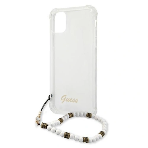 Buy Guess GUHCN61KPSWH iPhone 11 6,1" Transparent hardcase White Pearl - GUE1182CL - {ean13} - Home Screen Store Europe