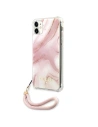 Buy Guess GUHCN61KSMAPI Apple iPhone 11 pink hardcase Marble with cord Collection - GUE1183PNK - {ean13} - Home Screen Store Europe