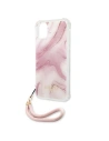 Kup Etui Guess GUHCN61KSMAPI Apple iPhone 11 różowy/pink hardcase Marble with cord Collection - GUE1183PNK - {ean13} - Sklep Home Screen