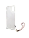 Kup Etui Guess GUHCN61KSMAPI Apple iPhone 11 różowy/pink hardcase Marble with cord Collection - GUE1183PNK - {ean13} - Sklep Home Screen