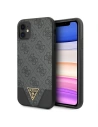 Etui Guess GUHCN61PU4GHBK Apple iPhone 11 szürke/grey hardcase 4G Triangle Collection