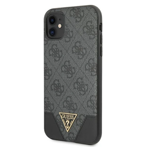 Kup Guess Apple Tasche GUHCN61PU4GHBK iPhone 11 grau/grau Hartschale 4G Triangle Collection - GUE1184GRY - {ean13} - Sklep Home Screen