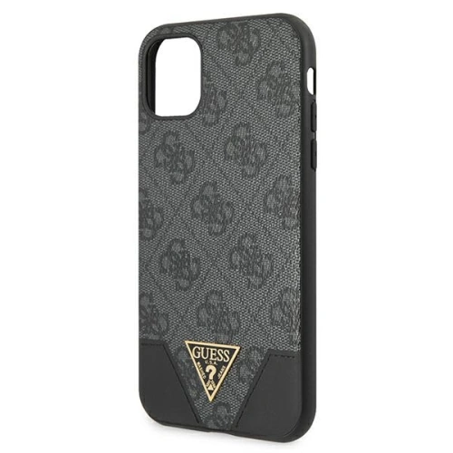 Kup Etui Guess GUHCN61PU4GHBK Apple iPhone 11 gri/grey hardcase 4G Triangle Collection - GUE1184GRY - {ean13} - Sklep Home Screen