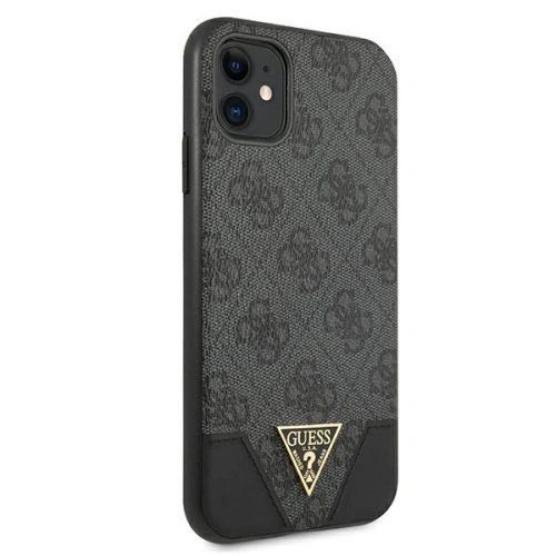 Kup Guess Apple Tasche GUHCN61PU4GHBK iPhone 11 grau/grau Hartschale 4G Triangle Collection - GUE1184GRY - {ean13} - Sklep Home Screen