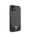 Kup Guess Apple Tasche GUHCN61PU4GHBK iPhone 11 grau/grau Hartschale 4G Triangle Collection - GUE1184GRY - {ean13} - Sklep Home Screen
