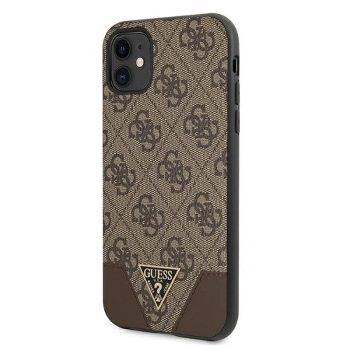 Kup Guess Apple Tasche GUHCN61PU4GHBR iPhone 11 braun/braun Hartschale 4G Triangle Collection - GUE1185BR - {ean13} - Sklep Home Screen