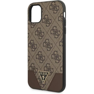 Kup Etui Guess GUHCN61PU4GHBR Apple iPhone 11 barna/brown hardcase 4G Triangle Collection - GUE1185BR - {ean13} - Sklep Home Screen
