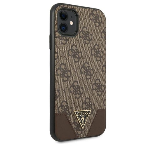 Kup Etui Guess GUHCN61PU4GHBR Apple iPhone 11 maro/brown hardcase 4G Triangle Collection - GUE1185BR - {ean13} - Sklep Home Screen