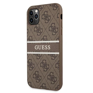 Buy Guess GUHCN654GDBR Apple iPhone 11 Pro Max brown hardcase 4G Stripe - GUE1186BR - {ean13} - Home Screen Store Europe