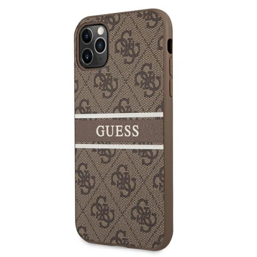 Kup Etui Guess GUHCN654GDBR Apple iPhone 11 Pro Max brązowy/brown hardcase 4G Stripe - GUE1186BR - {ean13} - Sklep Home Screen