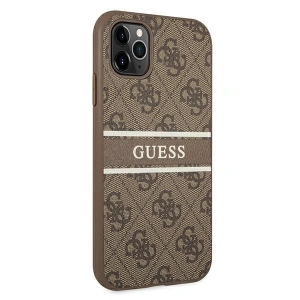 Buy Guess GUHCN654GDBR Apple iPhone 11 Pro Max brown hardcase 4G Stripe - GUE1186BR - {ean13} - Home Screen Store Europe