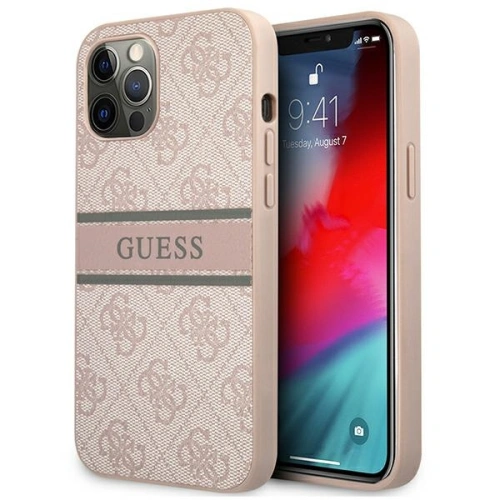 Kup Etui Guess GUHCP12L4GDPI Apple iPhone 12 Pro Max růžový/pink hardcase 4G Stripe - GUE1187PNK - {ean13} - Sklep Home Screen