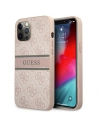 Etui Guess GUHCP12L4GDPI Apple iPhone 12 Pro Max różowy/pink hardcase 4G Stripe
