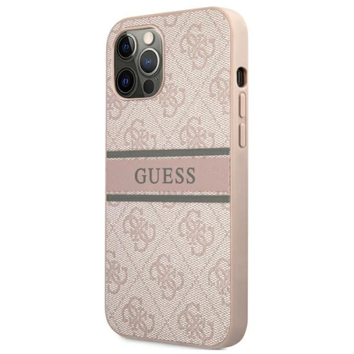 Kup Etui Guess GUHCP12L4GDPI Apple iPhone 12 Pro Max rózsaszín/pink keménytok 4G Stripe - GUE1187PNK - {ean13} - Sklep Home Screen
