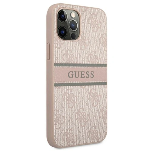 Kup Etui Guess GUHCP12L4GDPI Apple iPhone 12 Pro Max rózsaszín/pink keménytok 4G Stripe - GUE1187PNK - {ean13} - Sklep Home Screen