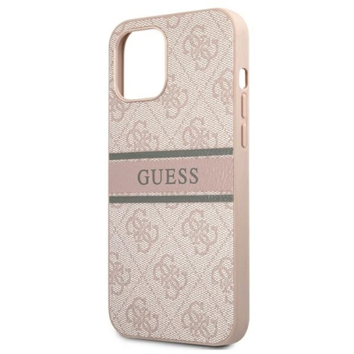 Kup Etui Guess GUHCP12L4GDPI Apple iPhone 12 Pro Max rózsaszín/pink keménytok 4G Stripe - GUE1187PNK - {ean13} - Sklep Home Screen