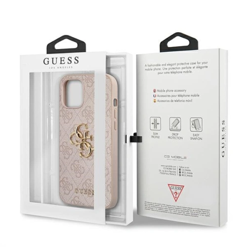 Kup Etui Guess GUHCP12L4GMGPI Apple iPhone 12 Pro Max rózsaszín/pink hardcase 4G Big Metal Logo - GUE1188PNK - {ean13} - Sklep Home Screen