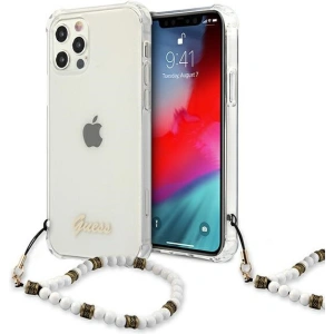 Buy Guess GUHCP12LKPSWH Apple iPhone 12 Pro Max Transparent hardcase White Pearl - GUE1190CL - {ean13} - Home Screen Store Europe