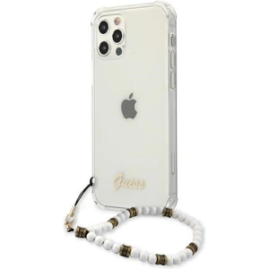 Buy Guess GUHCP12LKPSWH Apple iPhone 12 Pro Max Transparent hardcase White Pearl - GUE1190CL - {ean13} - Home Screen Store Europe