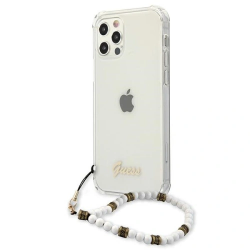 Kup Etui Guess GUHCP12LKPSWH Apple iPhone 12 Pro Max Transparent hardcase White Pearl - GUE1190CL - {ean13} - Sklep Home Screen