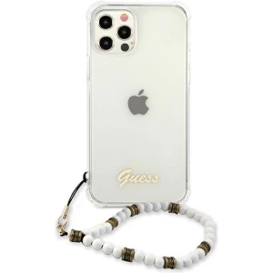 Buy Guess GUHCP12LKPSWH Apple iPhone 12 Pro Max Transparent hardcase White Pearl - GUE1190CL - {ean13} - Home Screen Store Europe